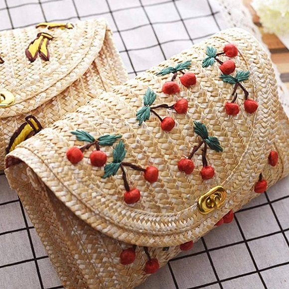 Handbags - Maison De Robes Cherry 🍒 Handbag With Gold Chain